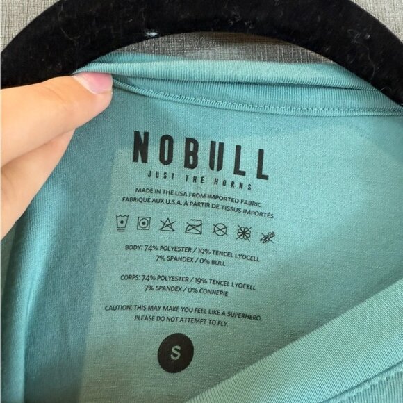 NOBULL Light Green Boxy Crop T-Shirt CrossFit Training Shirt - Picture 4 of 4